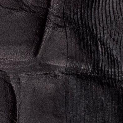 Damen Taillengürtel Leder Kroko Optik 4 cm breit Größe 80 - 95 cm mit Halbschnalle - P U R V I D A 