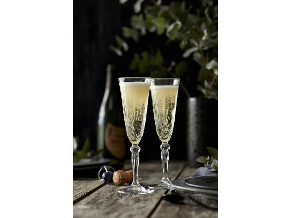 Sekt Champagner Glas Melodia Kristall 2er Set – PURVIDA Design