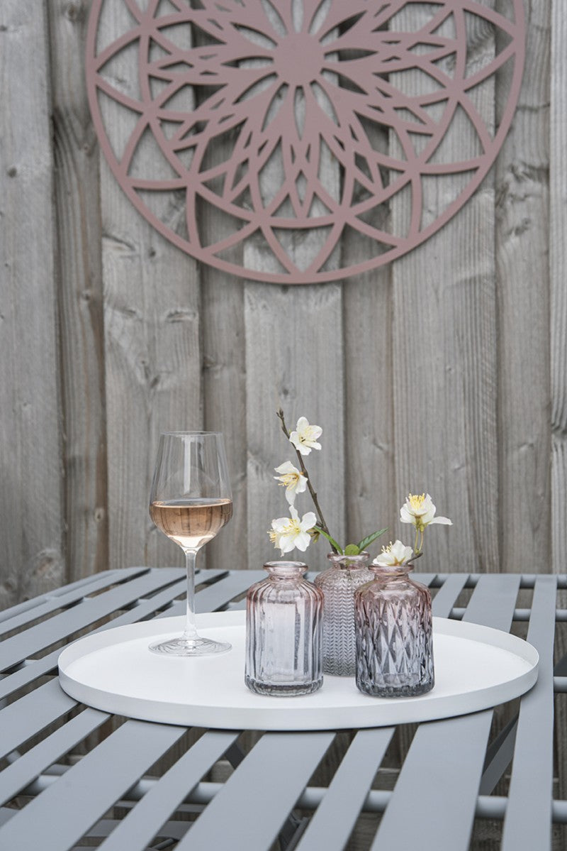 Tablett Deko Kerzen rund 40 cm – PURVIDA Design