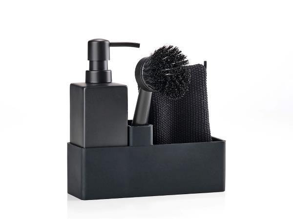 Geschirrspül 4er Set Spülbecken Organizer schwarz – PURVIDA Design