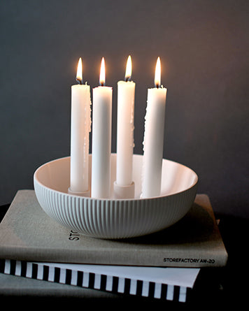 Granholmen Kerzenständer 4 Kerzen 21 cm Jubileum weiss