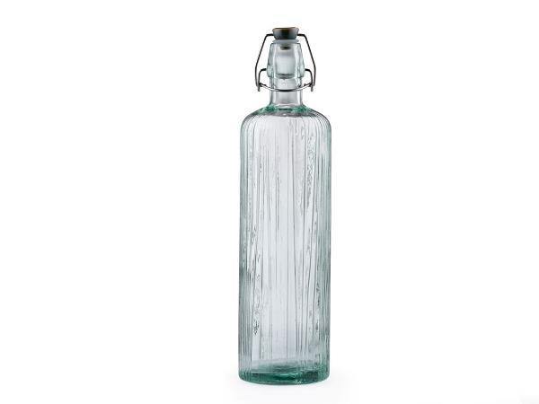 Flasche für Wasser oder Saft aus Glas rosa 1,2 l - P U R V I D A 